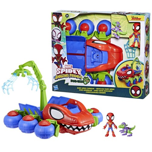 Set Juego Dino-Grúa Arácnida Marvel Spidey And His Amazing Friends