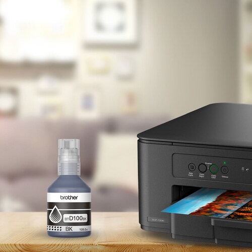 Botella de Tinta Brother Negro Btd100Bk