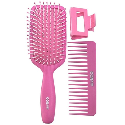 Set Cepillo Peine Y Pinza 3 Pzas Conair
