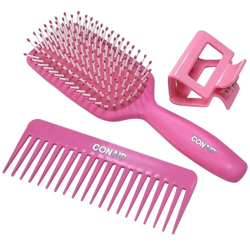 Set Cepillo Peine Y Pinza 3 Pzas Conair