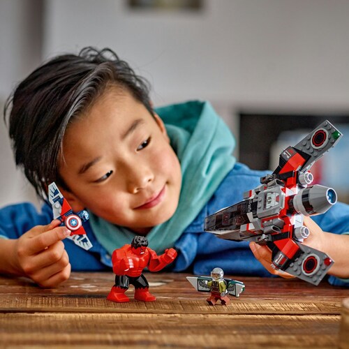 Capitán America y  Hulk Rojo Lego