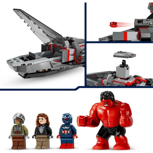 Capitán America y  Hulk Rojo Lego