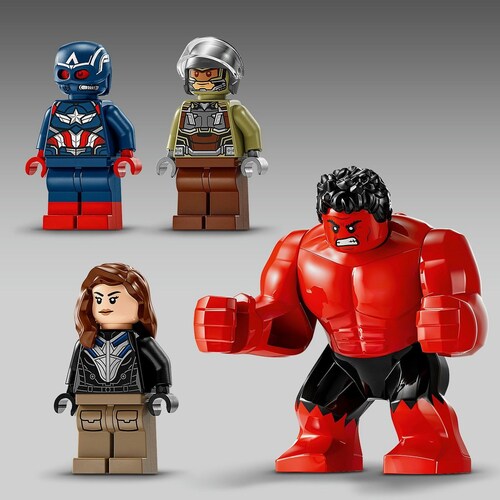 Capitán America y  Hulk Rojo Lego