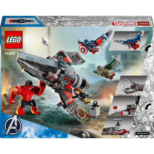 Capitán America y  Hulk Rojo Lego