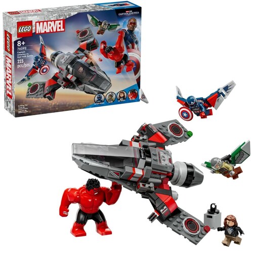 Capitán America y  Hulk Rojo Lego