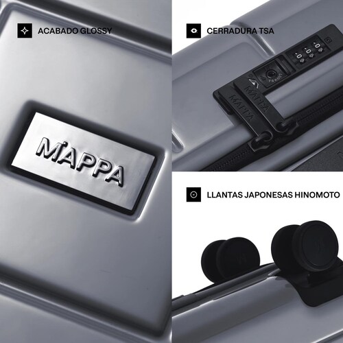 Maleta Lite 20 Gris Mappa