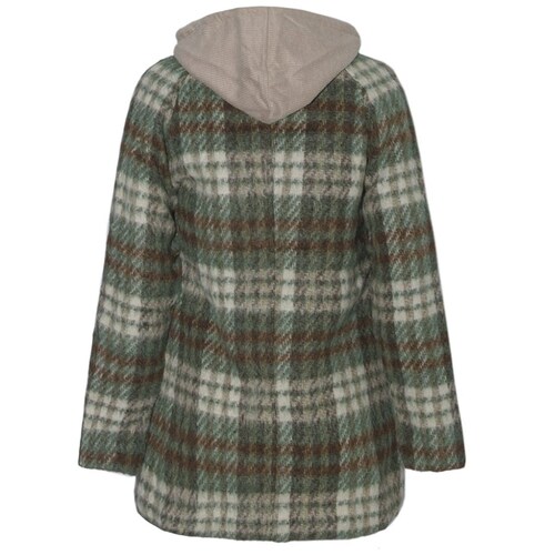 Abrigo con Capucha para Mujer Juniors Blu Grey