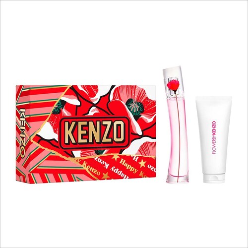 Set Eau de Parfum Kenzo Flower By Poppy Bouquet 30 Ml + Bálsamo Corporal Humectante 75 Ml para Mujer