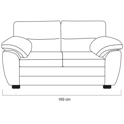 Love Seat Libia Artaban Chocolate de Elite Artaban