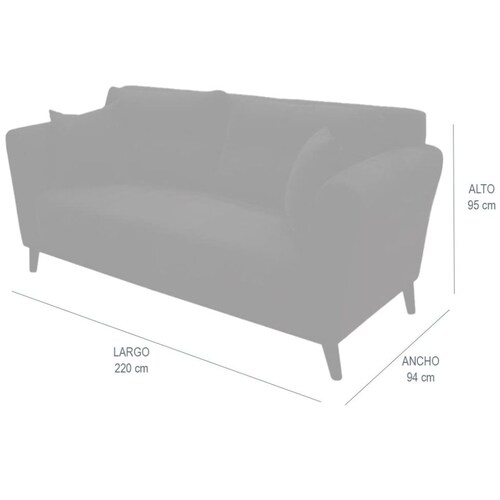 Sala Odette Grey Divano