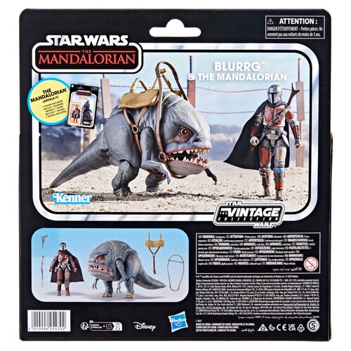 Figura de Acción Mandaloriano y Blurrg Serie Star Wars: The Mandalorian de Hasbro