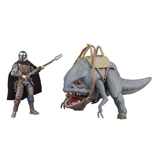 Figura de Acción Mandaloriano y Blurrg Serie Star Wars: The Mandalorian de Hasbro