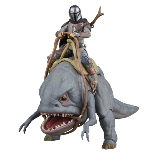 Figura de Acción Mandaloriano y Blurrg Serie Star Wars: The Mandalorian de Hasbro