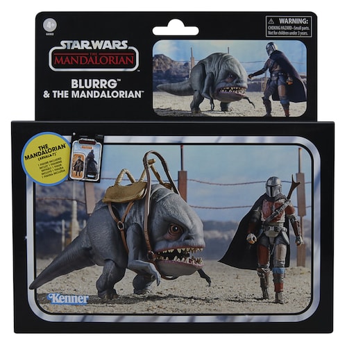 Figura de Acción Mandaloriano y Blurrg Serie Star Wars: The Mandalorian de Hasbro