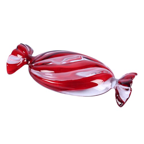 Dulcero Candy Vidrio Rojo 23 Cm Home & Details