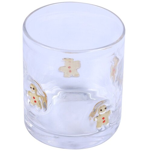 Set 4Pz Vasos Navideños 350Ml Vidrio Home & Details