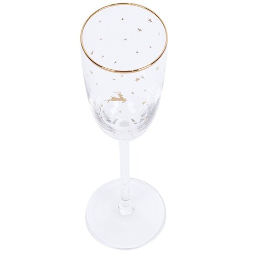 Copa Champan Filo Dorado Vidrio Unc-36 Home & Details
