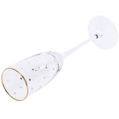 Copa Champan Filo Dorado Vidrio Unc-36 Home & Details