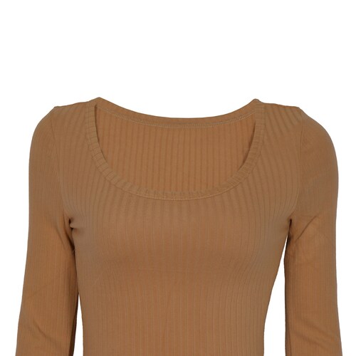 Blusa Acanalada para Mujer Petite