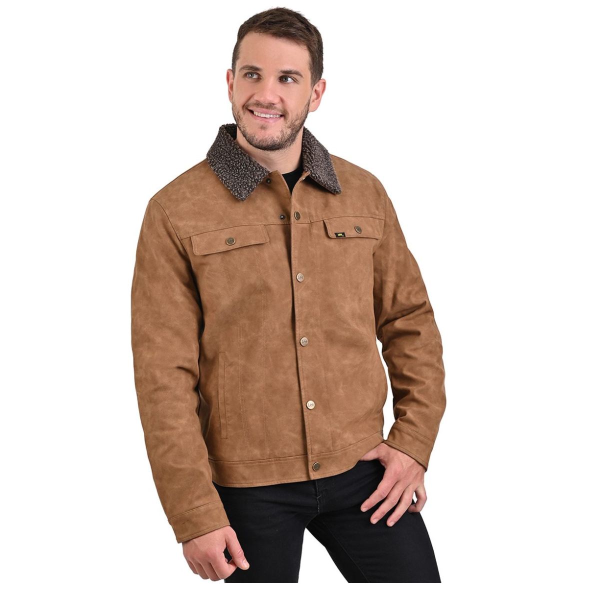 Guess Abrigos De Sears Tarjeta Sears Chamarra De Piel Guess Para