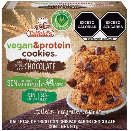 Galletas Veganas  Integrales con Chispas 90G Taifelds