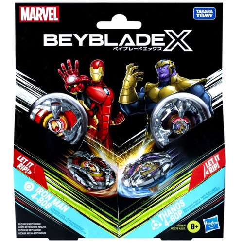 Beyblade X Marvel Thanos Vs. Iron Man