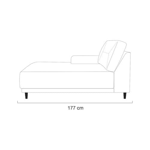 Modular Chaise Izquierdo Eilan Gospel Olive Elite Artaban