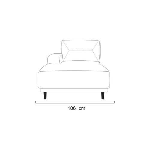 Modular Chaise Izquierdo Eilan Gospel Olive Elite Artaban