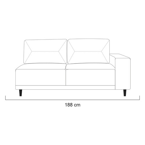 Modular Chaise Izquierdo Eilan Gospel Olive Elite Artaban