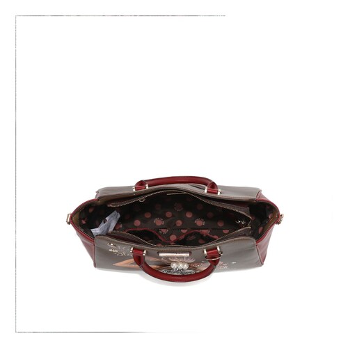 Bolso Satchel Nicole Lee Café para Mujer