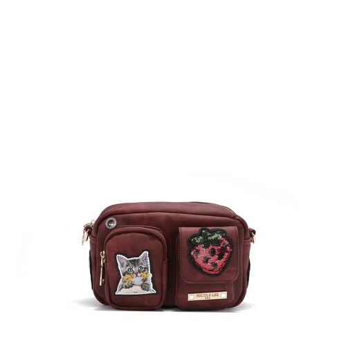 Bolso Cruzado Nicole Lee Rojo para Mujer