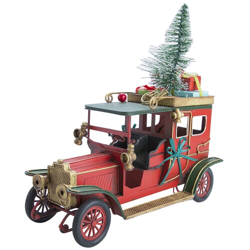 Carro Navideño de Metal Running