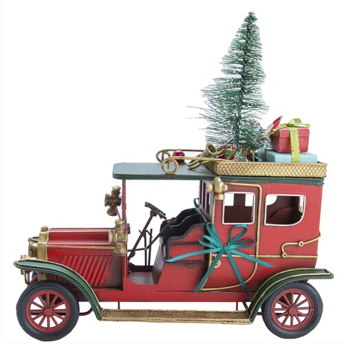 Carro Navideño de Metal Running