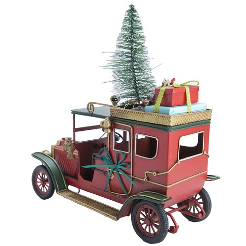 Carro Navideño de Metal Running