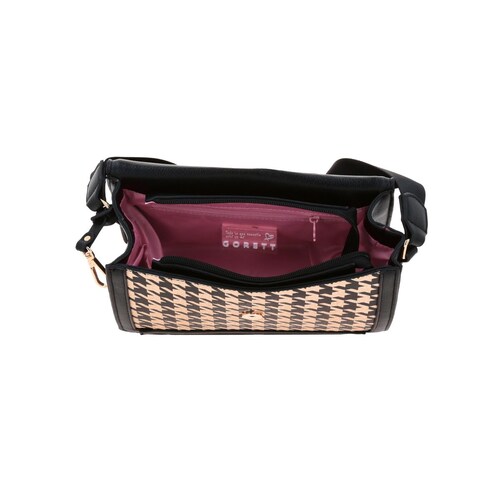 Bolso Crossbody Gorett Negro para Mujer