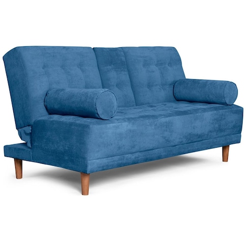 Sofá Cama Zambroni Azul Makora