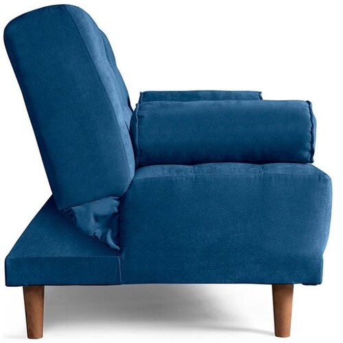 Sofá Cama Zambroni Azul Makora