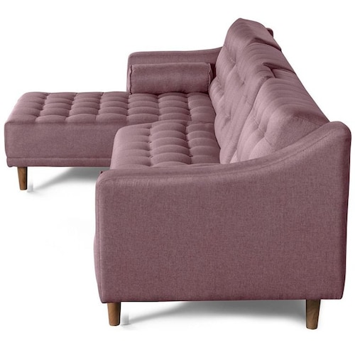 Sala Modular Sofá Cama Rosa Duomo Makora