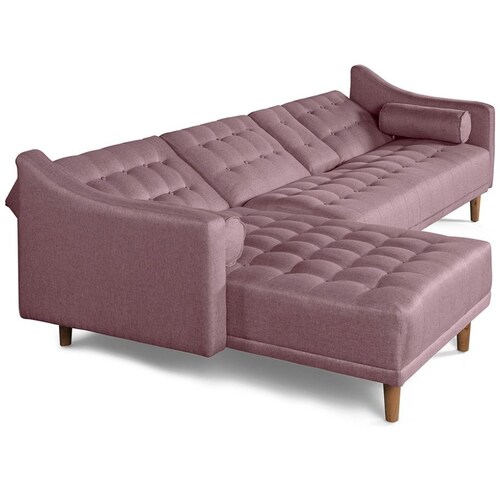 Sala Modular Sofá Cama Rosa Duomo Makora