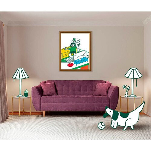 Sofá Neroli Morado Makora