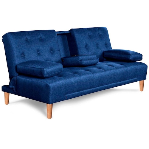 Sofá Cama Azul Caroli Makora