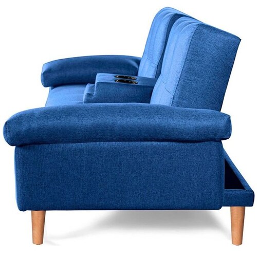Sofá Cama Hendrix Azul Makora
