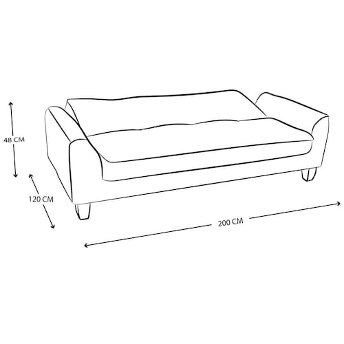 Sofá Cama Doom Gris Oxford Violanti