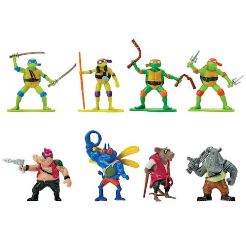 Figuras Tortugas Ninja la Pelicula 8 Pack Bandai