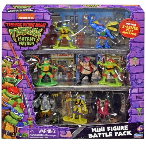 Figuras Tortugas Ninja la Pelicula 8 Pack Bandai