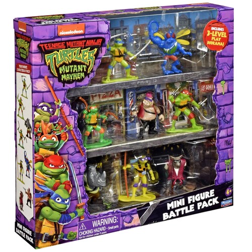 Figuras Tortugas Ninja la Pelicula 8 Pack Bandai