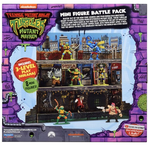 Figuras Tortugas Ninja la Pelicula 8 Pack Bandai