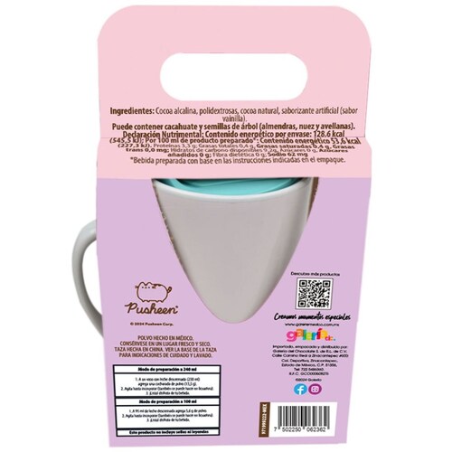 Pusheen Taza Alta con Tapa Y Cocoa Galeria Dc