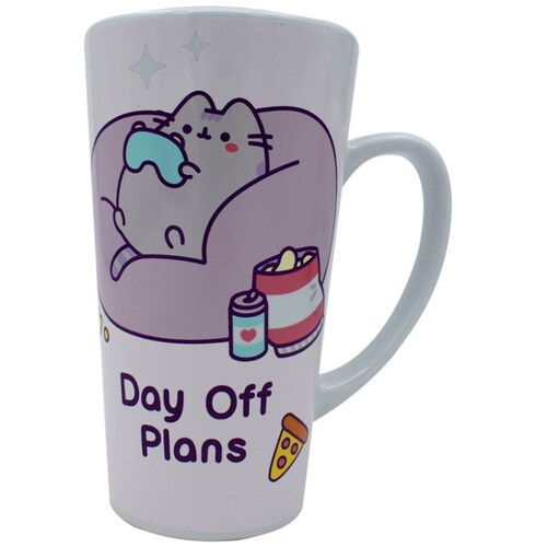 Pusheen Taza Alta con Tapa Y Cocoa Galeria Dc