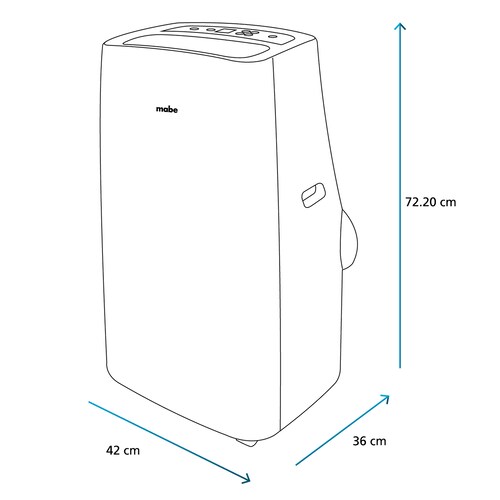 Aire Portátil Sólo Frío 110V Mabe